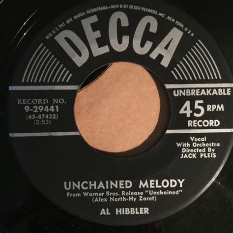 Al Hibbler - Unchained Melody (1955, Vinyl) | Discogs