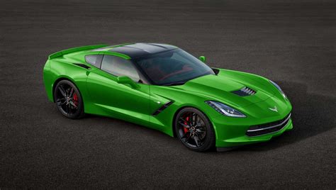 2014 C7 CORVETTE LIME GREEN | POSTER | 24 x 36 INCH | - Posters & Prints