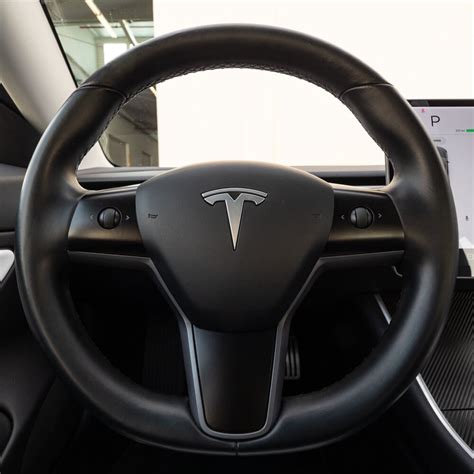 Tesla Model 3 Steering Wheel Vinyl Wrap Satin Black | Etsy