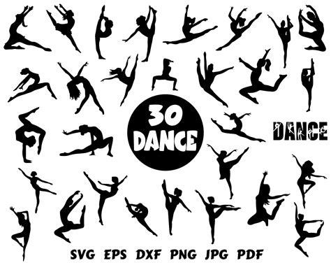 Dance Svg Dance Silhouette Dance Svg Bundle Dance Cut File | Etsy