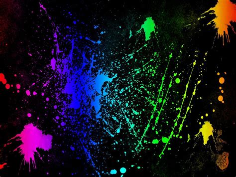 Splatter - Neon Colors Rock Wallpaper (18995953) - Fanpop