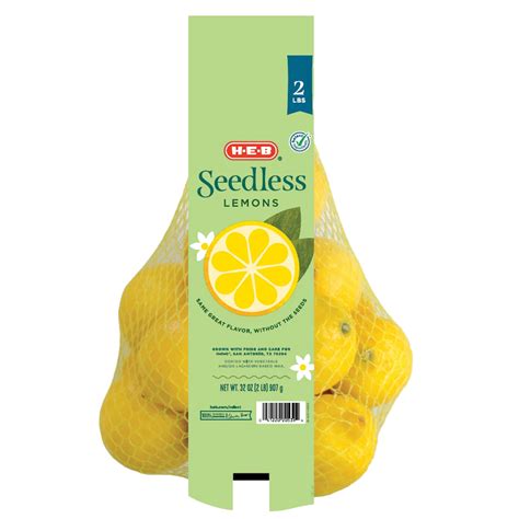 H-E-B Fresh Seedless Lemons - Shop Citrus at H-E-B