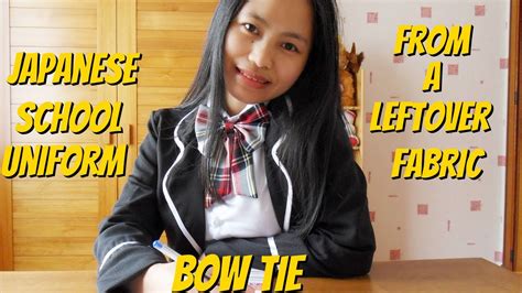 Japanese School Girl Uniform Bow Tie Tutorial || How to Sew a Cute Bow ...