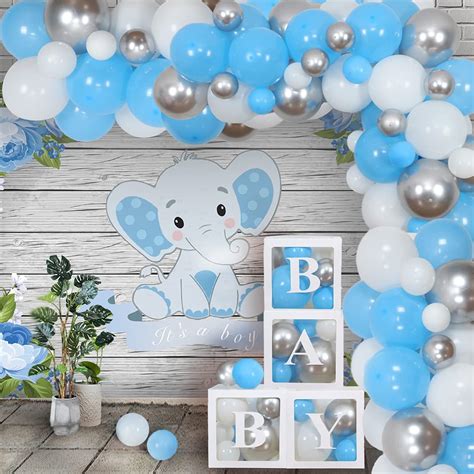 Baby Shower Decorations for Boy, Birthday Boy, 2 in 1 Set, Balloon ...