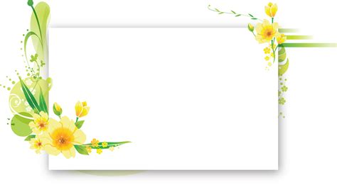 Picture Flower Text Frame Floral Birthday Design Transparent HQ PNG Download | FreePNGImg