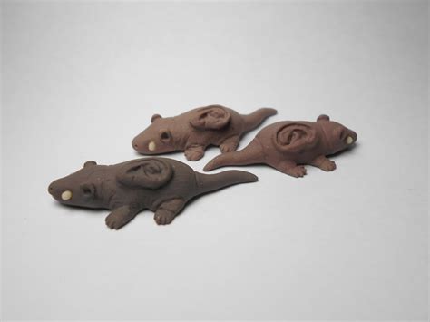 Trillotaur's Shelf Of Creatures: Vacanti mouse Ear backed rat: A Polymer Clay Sculpture