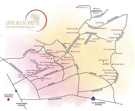 Temecula Wineries Map and Description