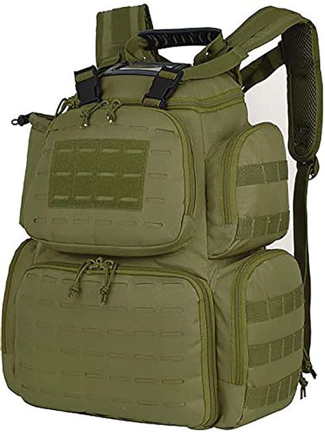 Amazon.com : Gun Range Bag Tactical-Backpack for Handguns with 3-Pistol ...