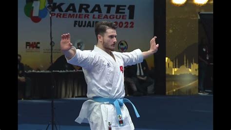 Kazumasa Moto (JPN) Vs Enes Ozdemir (TUR) FINAL Male Kata Karate 1 Fujairah 2022 - YouTube