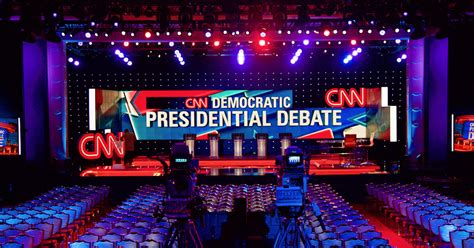 CNN Presidential Debate Broadcast Set Design Gallery