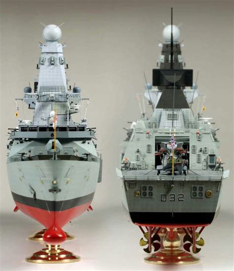 HMS Daring D32 1/350 ~END~ | Model warships, Warship model, Model ships