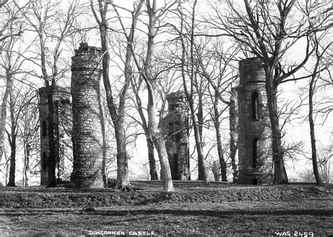 Dungannon Castle a view of derelict castle towers amongst (Photos ...