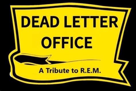 Dead Letter Office - A Tribute To R.E.M. - Thursday - The Rathskeller Restaurant