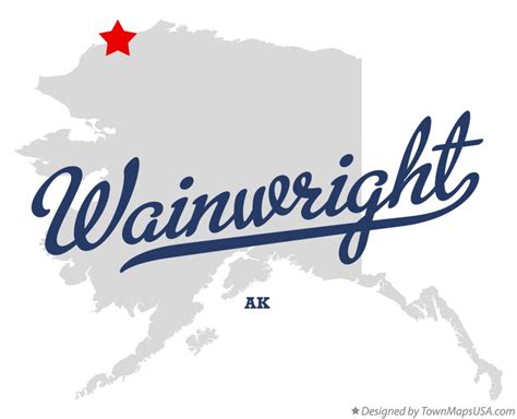 Map of Wainwright, AK, Alaska