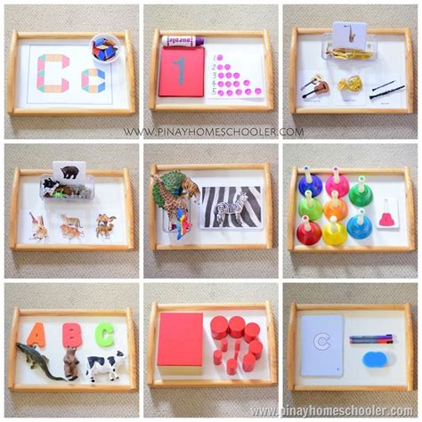 The Pinay Homeschooler: Learning Activities for 32 Months Toddlers Montessori Trays, Montessori ...