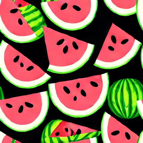 Watermelon Pattern Graphic · Creative Fabrica