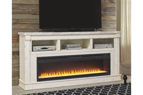 Becklyn TV Stand with Fireplace | Ashley Furniture HomeStore | Fireplace tv stand, Tv stand with ...