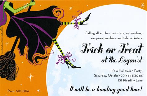 Halloween Invitation Clever Wording