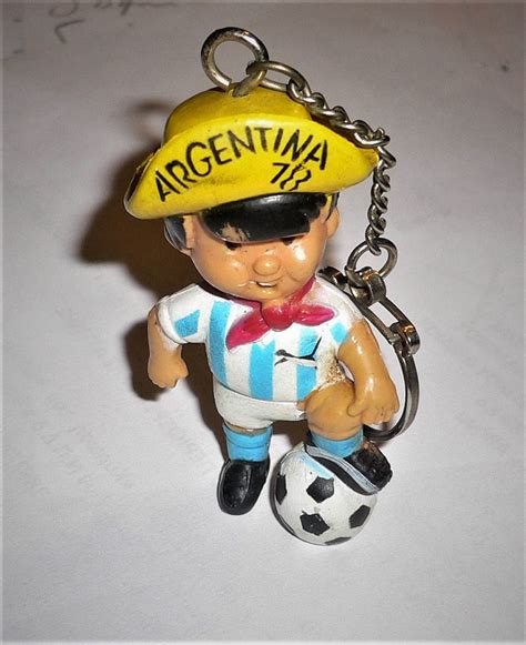 1978 FIFA World Cup Football Soccer ARGENTINA Original Mascot Gauchito Keychain No2 Very Rare ...