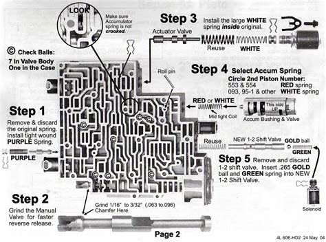 4l60e Transmission Valve Body Diagram