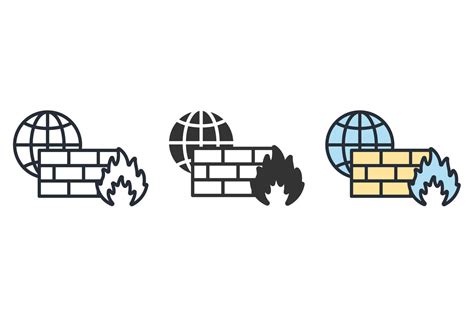 Firewall icons symbol vector elements for infographic web 10511144 Vector Art at Vecteezy