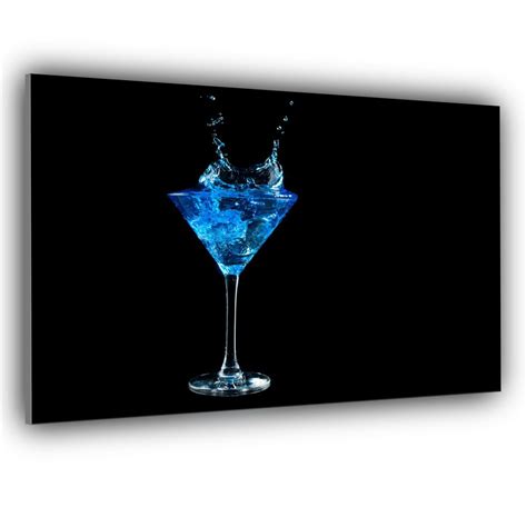 Blue Glass Kitchen Splashback - YourSplashbacks