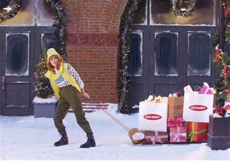 Old Navy Natasha Lyonne Toboggan Christmas Commercial