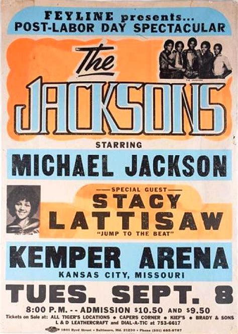 1981 Concert Poster — The Jackson 5 with Stacy Lattisaw | Concert ...