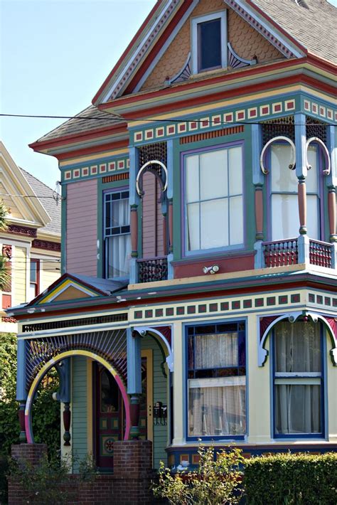 Colorful Victorian house on Hillsdale St, Eureka CA | Victorian homes ...