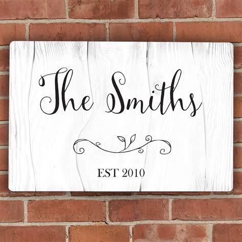 Personalised Rustic Metal Sign