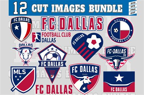 12 Styles MLS FC Dallas Svg, FC Dallas Svg, FC Dallas Vector Logo, FC Dallas Soccer Clipart, FC ...