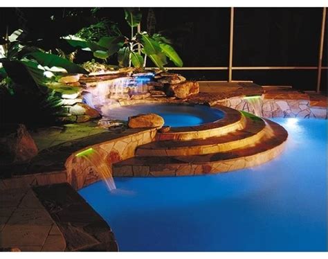 Lighting Accents for Pools and Spas - Tropical - Pool - Phoenix - by Platinum Pools and Spas