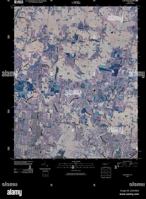 USGS TOPO Map Tennessee TN Lascassas 20100427 TM Inverted Restoration ...