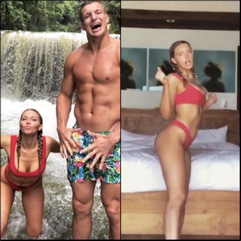 GRONK's Girlfriend Camille Kostek Does a Birthday Dance For Him as They ...