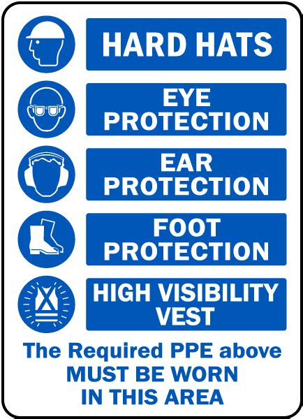 The Required PPE Must Be Worn Sign G2404 - by SafetySign.com