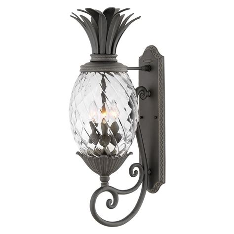 Hinkley Black Outdoor Pineapple Wall Light | 2124MB | Destination Lighting