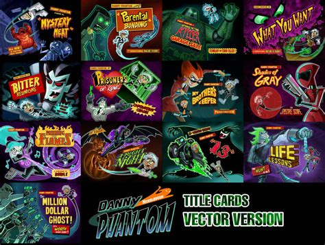 Danny Phantom Title Cards (Vector Version) (S23) by seanscreations1 on DeviantArt