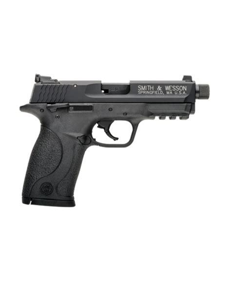 SMITH & WESSON M&P 22 COMPACT PISTOL, #10199, 22LR, 3.56", BLACK, FIXED SIGHTS, THREADED BARREL ...