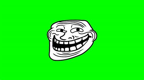 Animated Trollface ~ Green Screen - YouTube