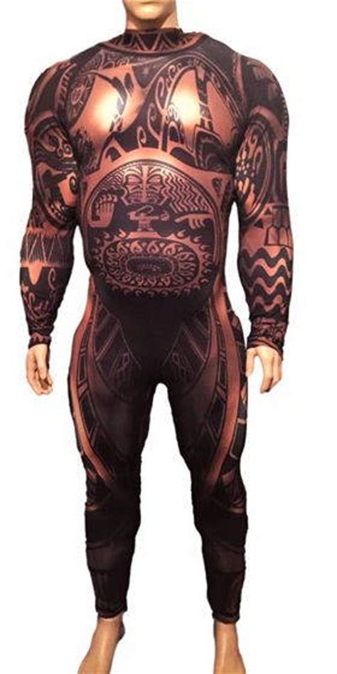 Inspired Maui from Moana Demigod costume spandex subdye