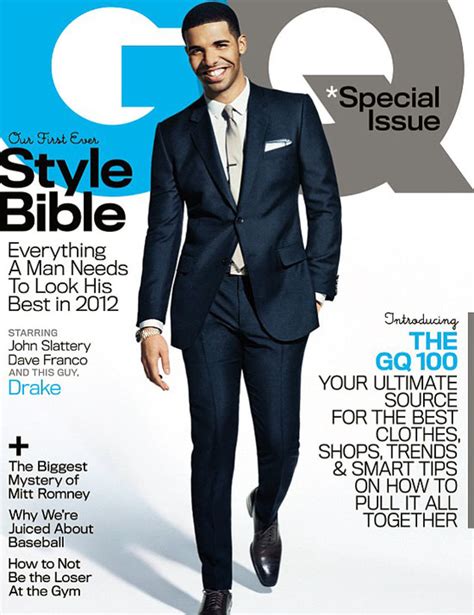 Drake Covers GQ Magazine's April 2012 Style Bibe Issue: "The seconds ...