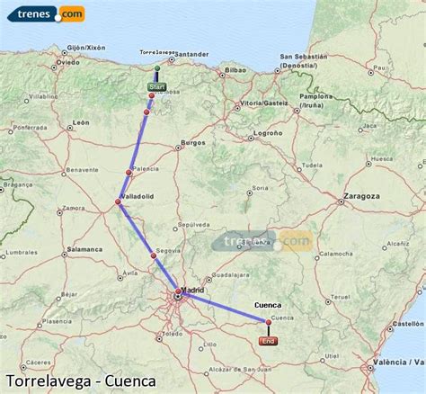 Cheap Torrelavega to Cuenca trains, tickets from 71,20 € - Trenes.com