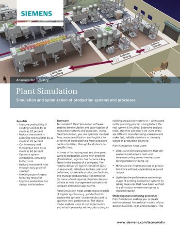 Tecnomatix Plant Simulation facts: The book