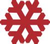 Red Snowflake Clip Art at Clker.com - vector clip art online, royalty free & public domain