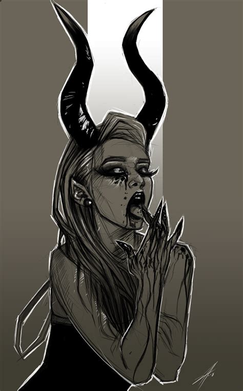 ArtStation - Demon Girl *Sketch*