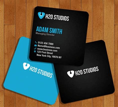 50 Fresh Square Business Card Template Free in 2020 | Mini business card, Free business card ...