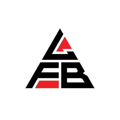 LFB triangle letter logo design with triangle shape. LFB triangle logo ...