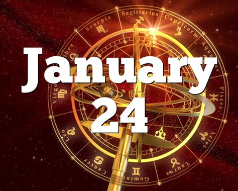 24 January Birthday horoscope - zodiac sign for 24 January