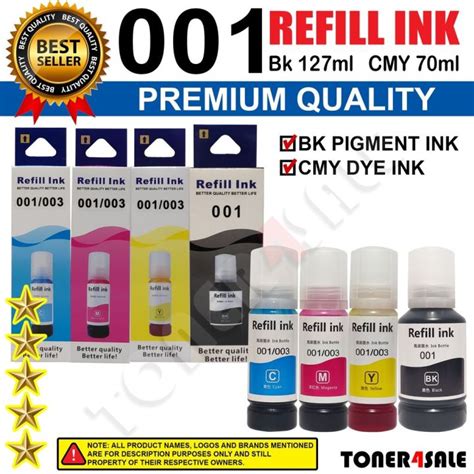 001 refill ink for epson L4150 L4160 L4260 L6160 L6260 L6170 L6270 ...