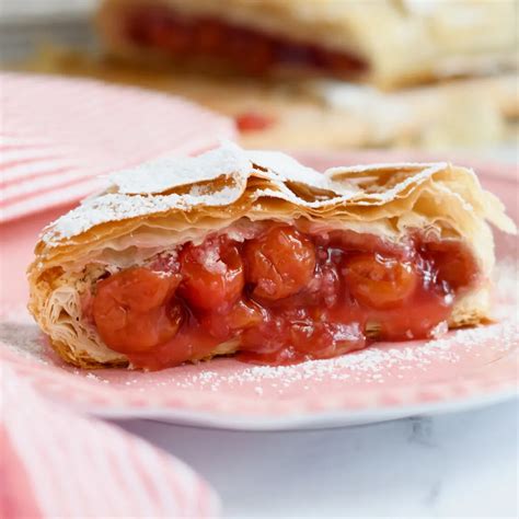 Sour Cherry Strudel made with Phyllo Dough - Baking Sense®